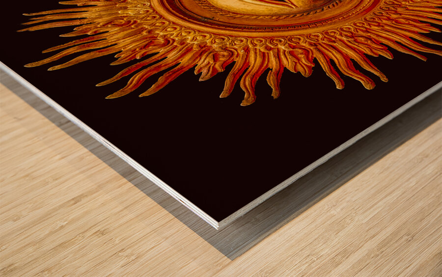 Aztec Sun Wood print