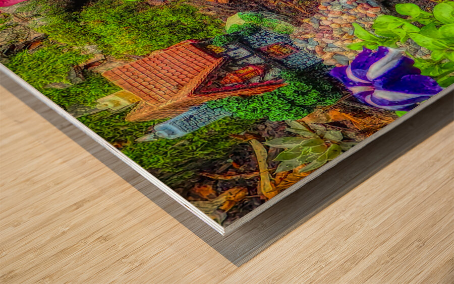 Fairy Garden Wood print