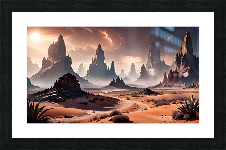 Desert Sunset Picture Frame print