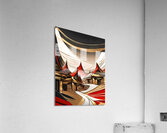 abstract village art Acrylic Print