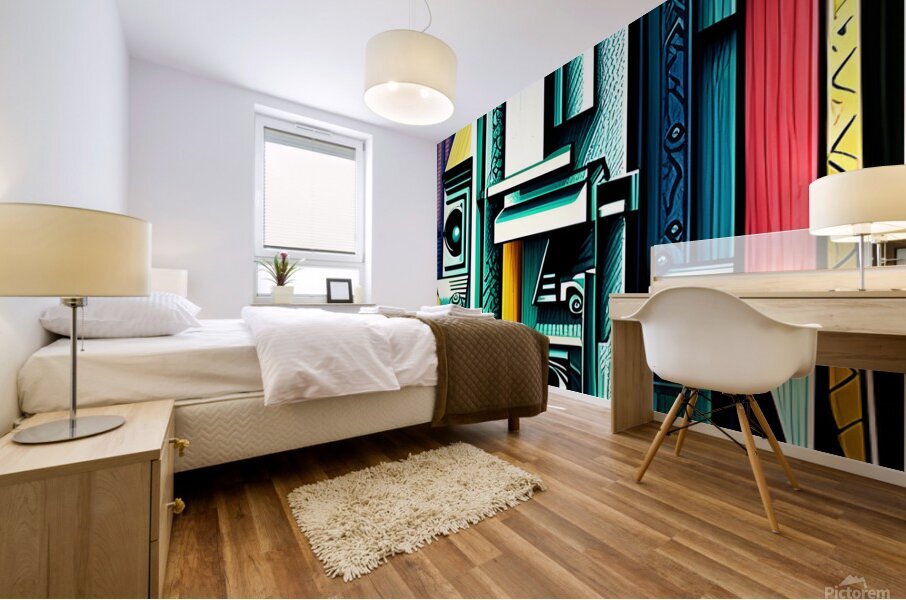 cubism abstract Mural print