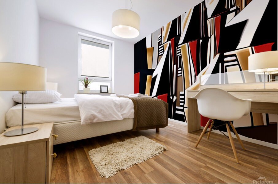 abstract geomatric art Mural print