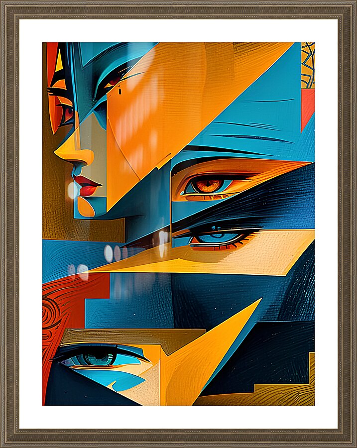 ceometrical abstract Picture Frame print