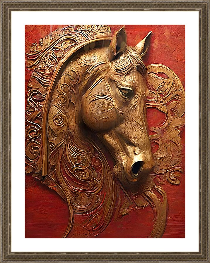 horse art Picture Frame print