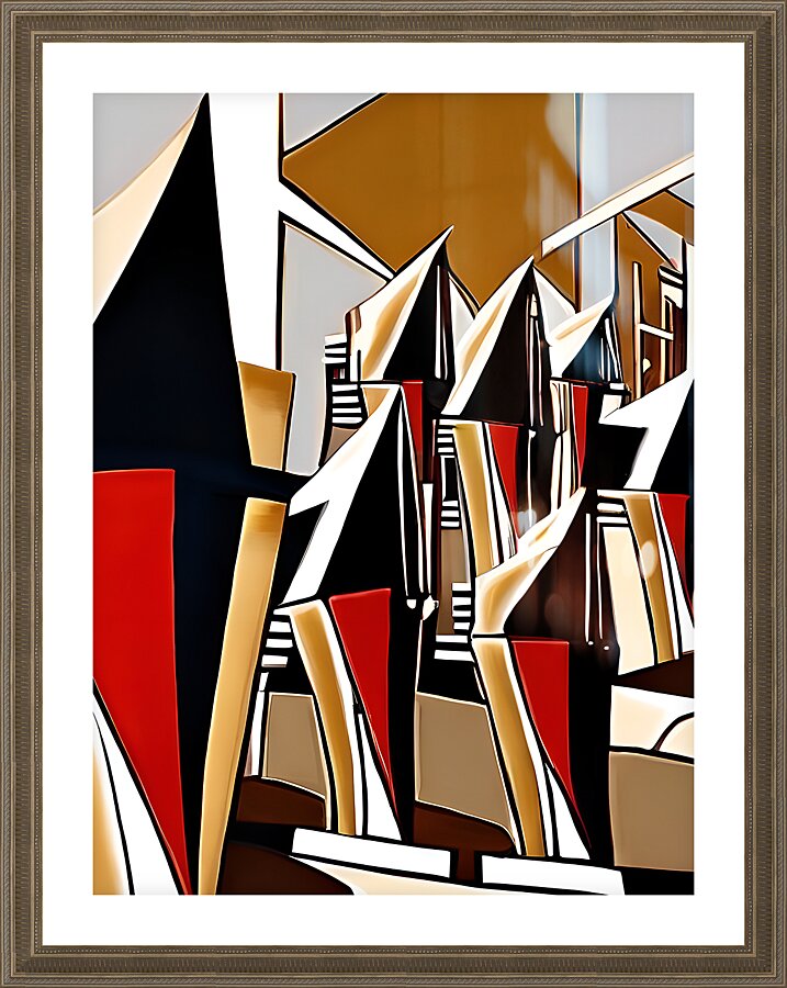 abstract geomatric art Picture Frame print
