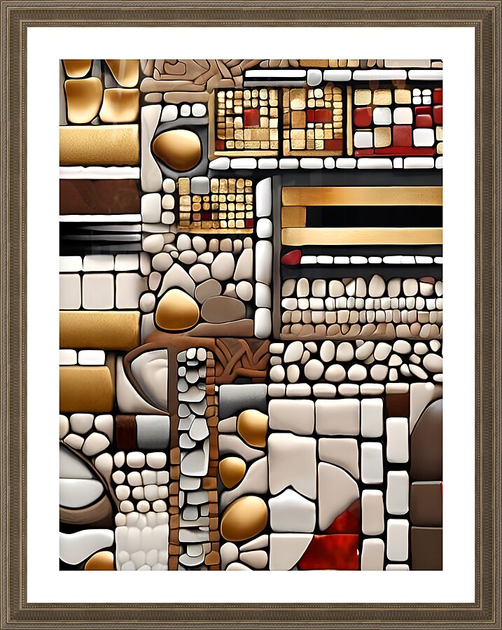 abstract stone pattern Picture Frame print