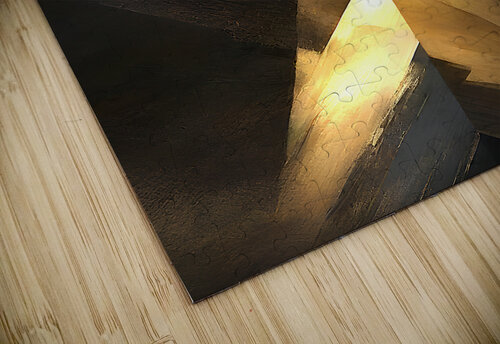modern abstract black & gold Irfan chishty puzzle