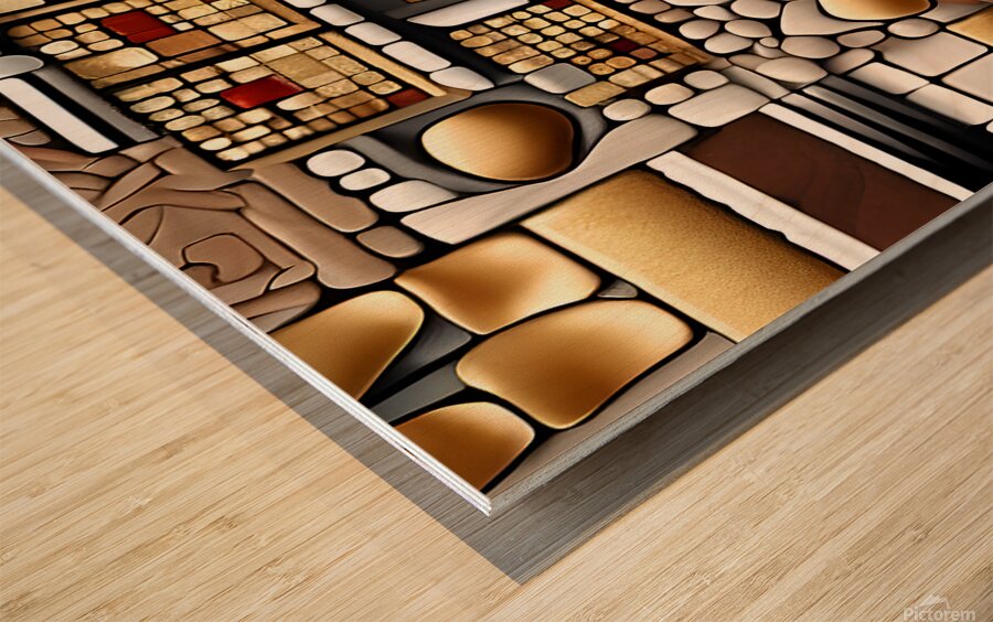 abstract stone pattern Wood print