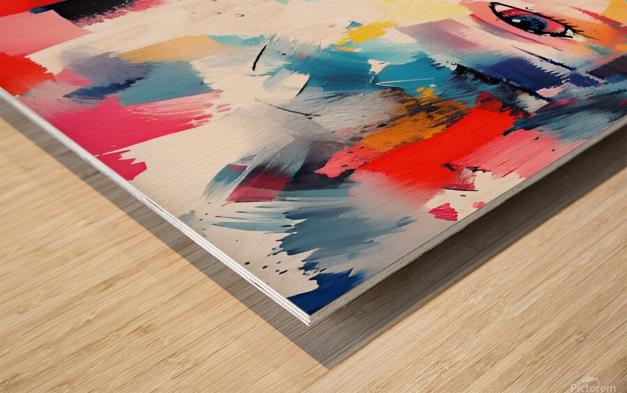 ABSTRACT ART  Wood print