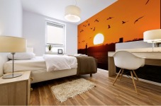 Birds in Flight Mural print