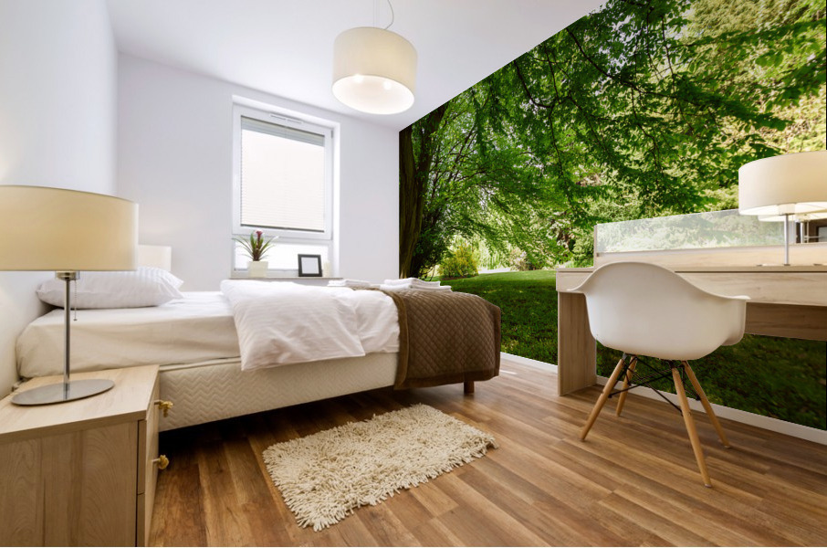Summer park landscape Mural print