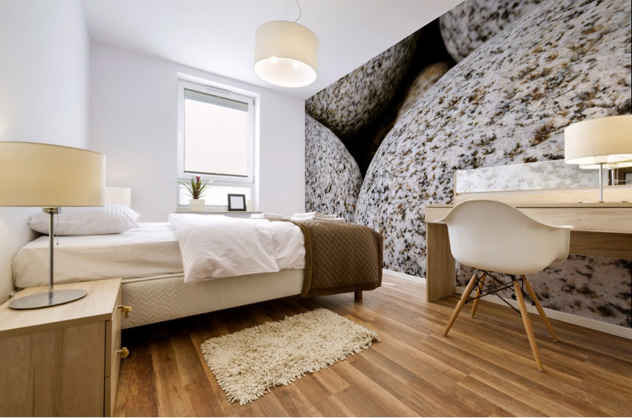 Granite stones background Mural print