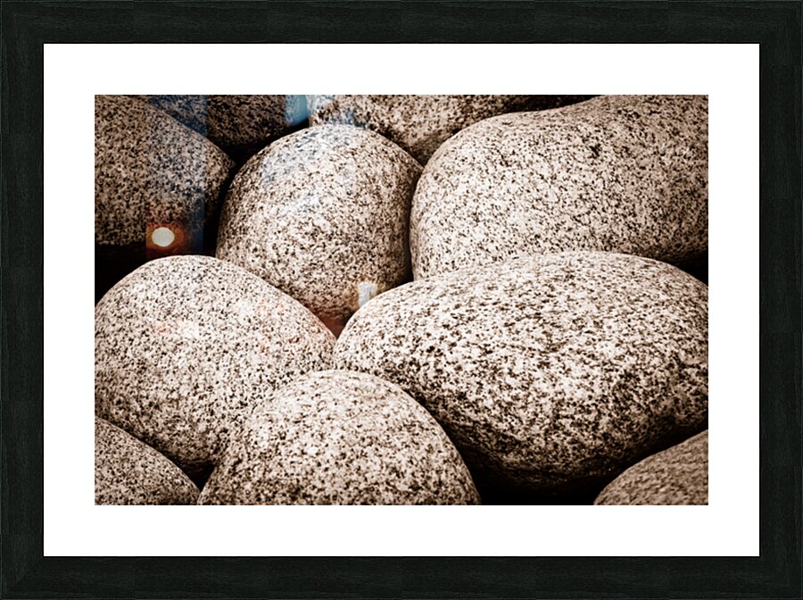 Granite stones background Picture Frame print