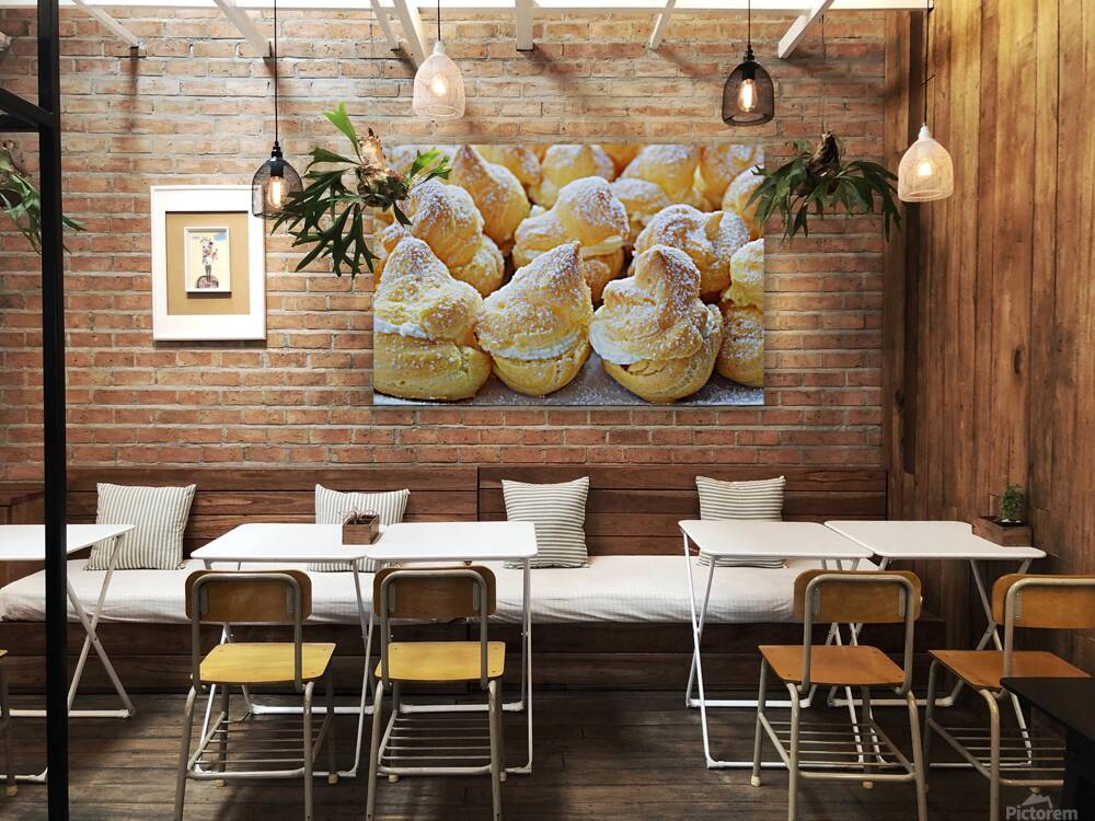 Appetizing cream puffs Reproduction