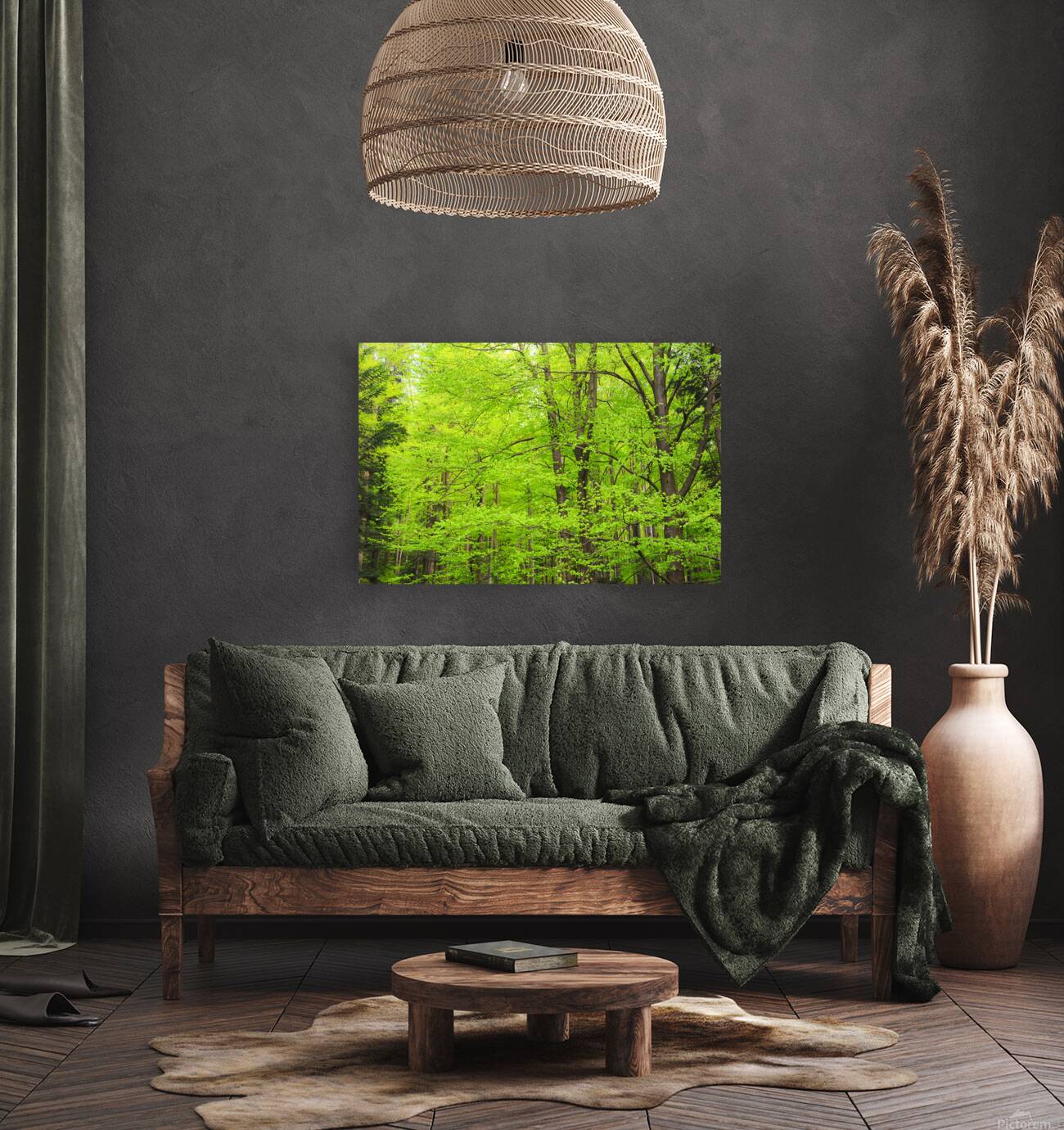 When the lush greenery explodes in springtime Reproduction