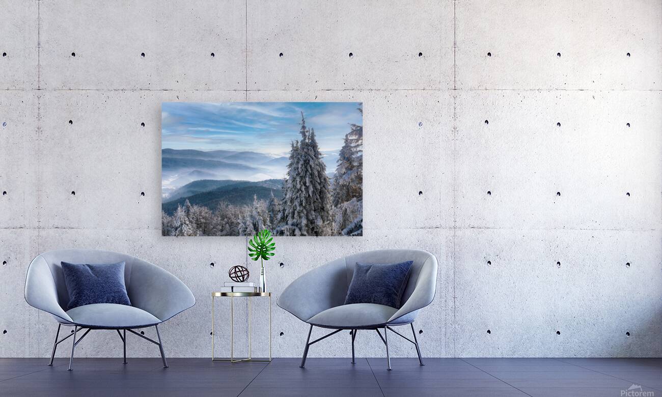 Fabulous winter panorama Reproduction