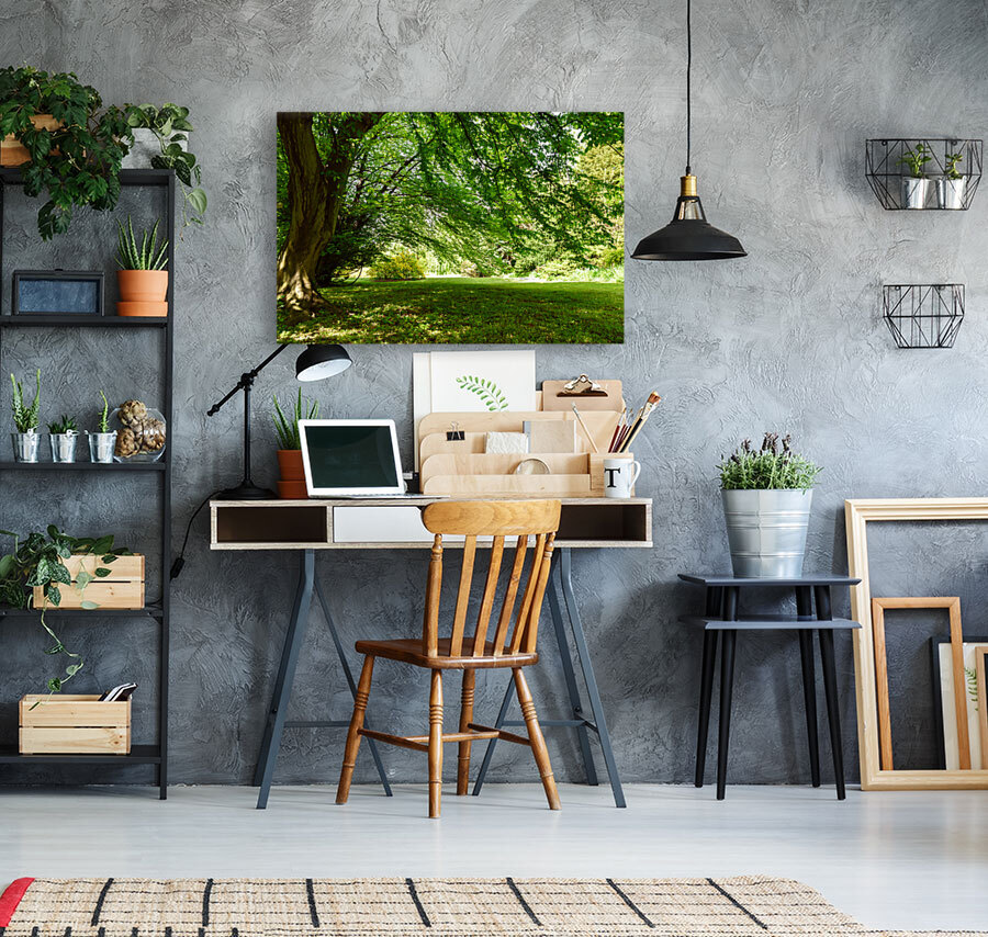Summer park landscape Reproduction