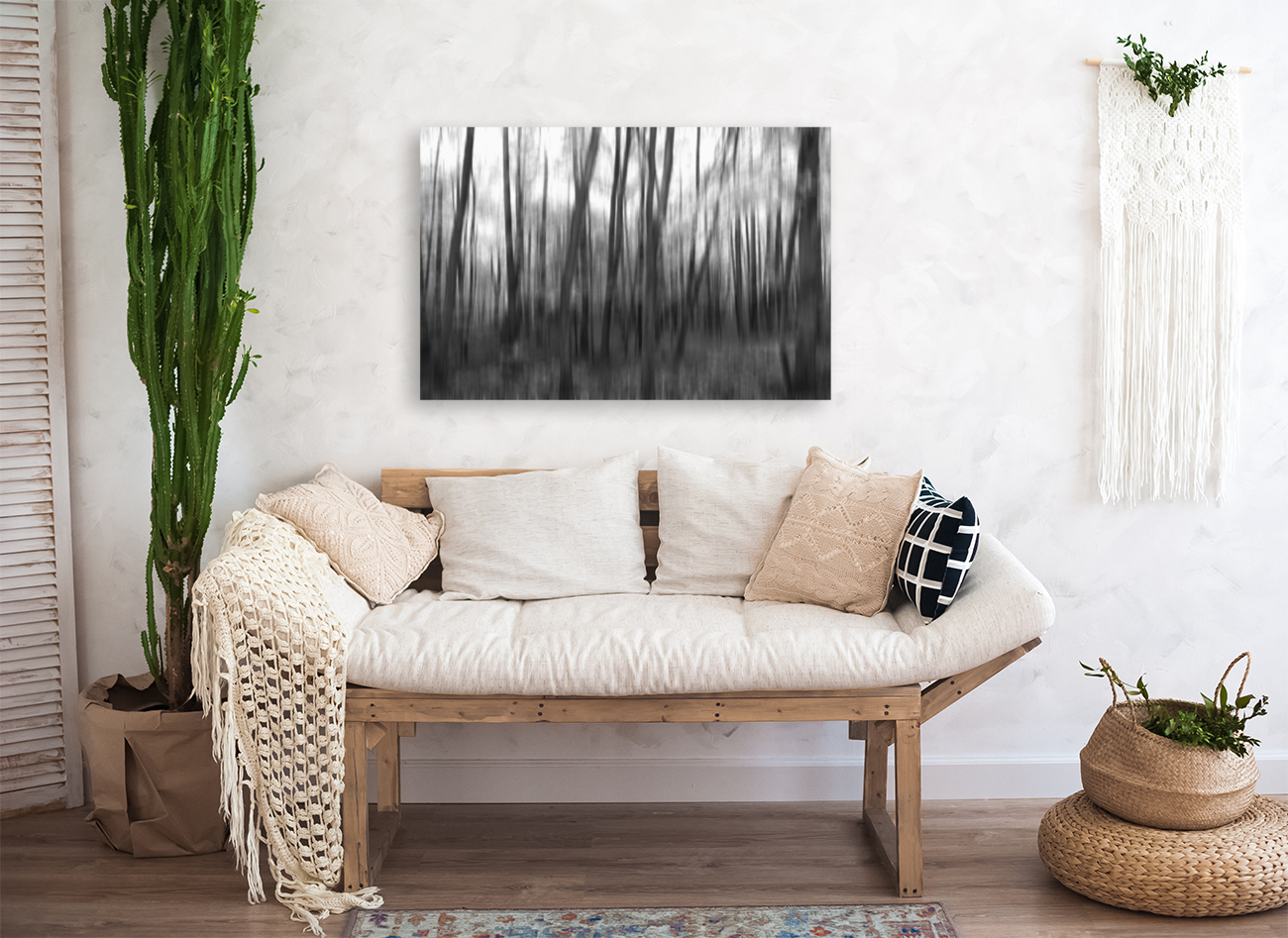 Abstract dark forest background Reproduction