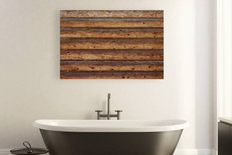 Old log house wall by AS Photography