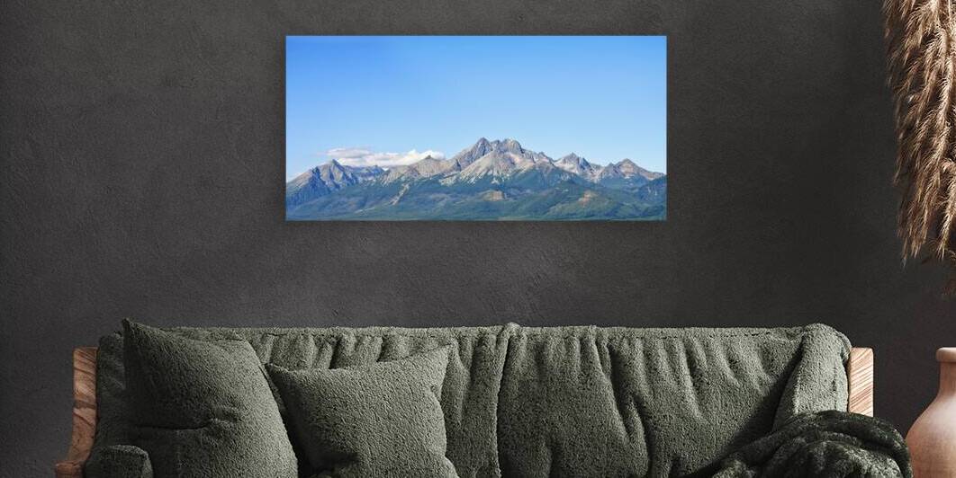 Picturesque panorama of high rocky mountains by AS Photography