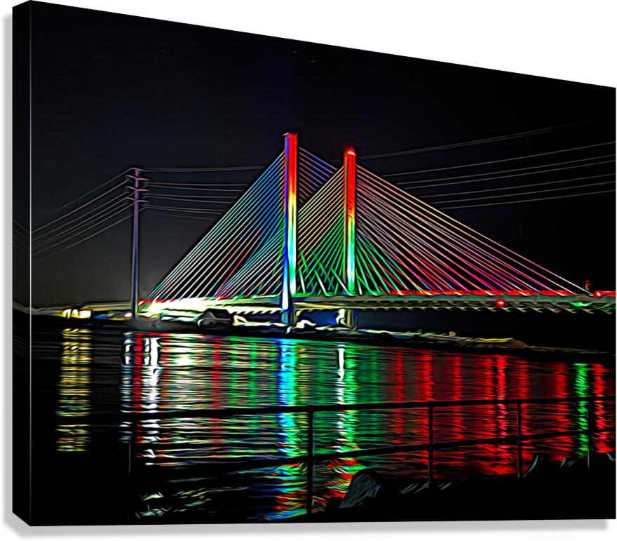 Christmas Bridge North Tower Expressionism
