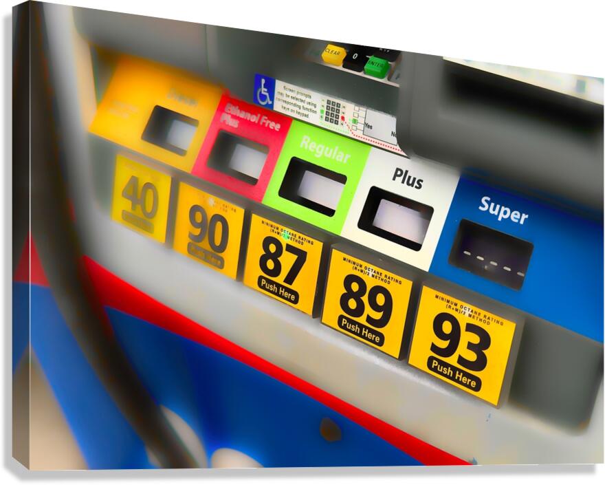 Gas Pump Fuel Selections