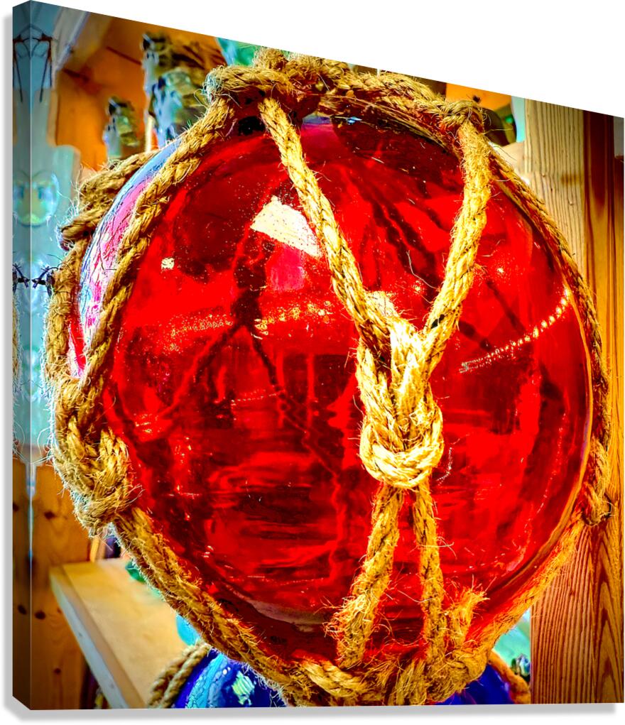 Red Glass Fishing Float