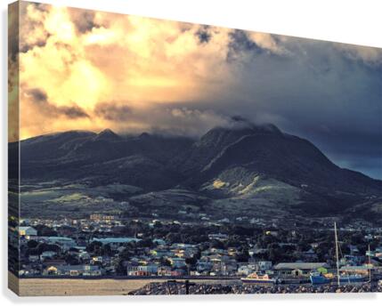 St. Kitts Mountain Dramatic Sky
