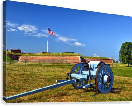 Fort McHenry Caisson and Flag