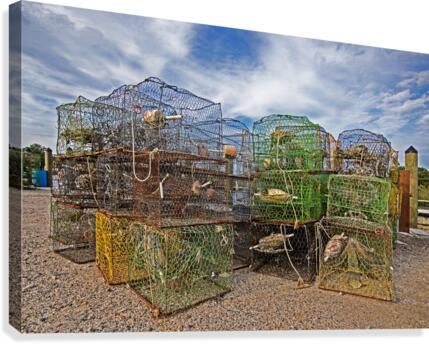 Crab Pots Waiting at the Dock