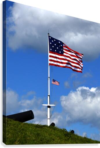 Two Flags over Fort McHenry