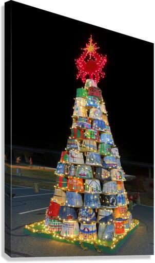 Crab Basket Christmas Tree Lights