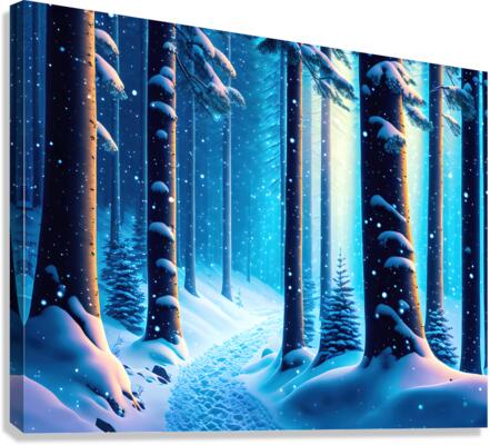 Snowy Forest Scene