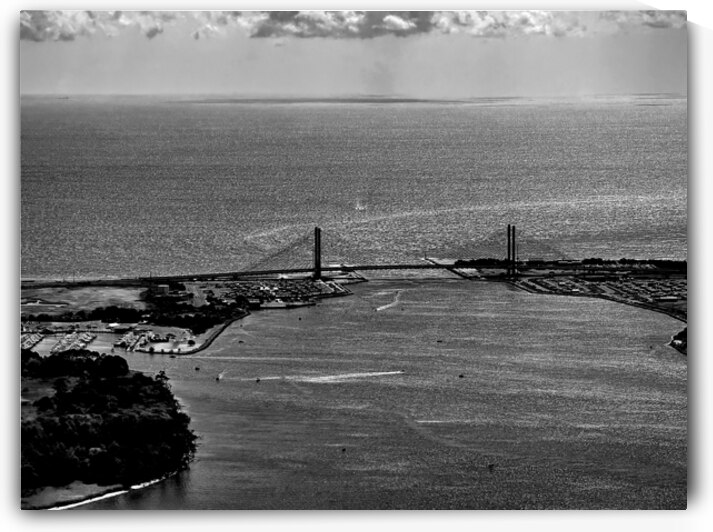 Sparkling Atlantic at Indian River Inlet Monochrome by Bill Swartwout Photography