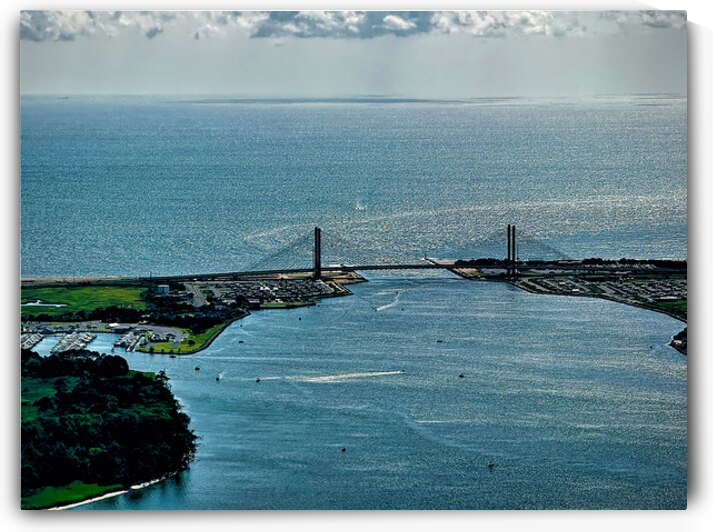 Sparkling Atlantic Ocean and Indian River Inlet by Bill Swartwout Photography