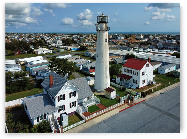 Fenwick Island Lighthouse Aerial View by Bill Swartwout Photography
