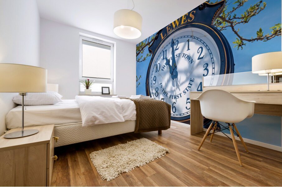 First Town First State Clock Mural print
