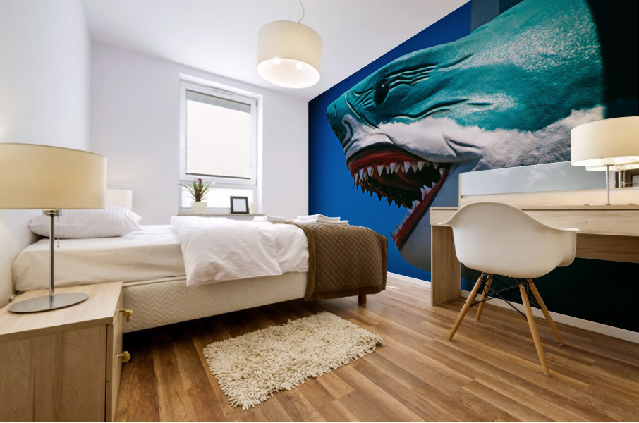 Ocean City Shark Attack Mural print