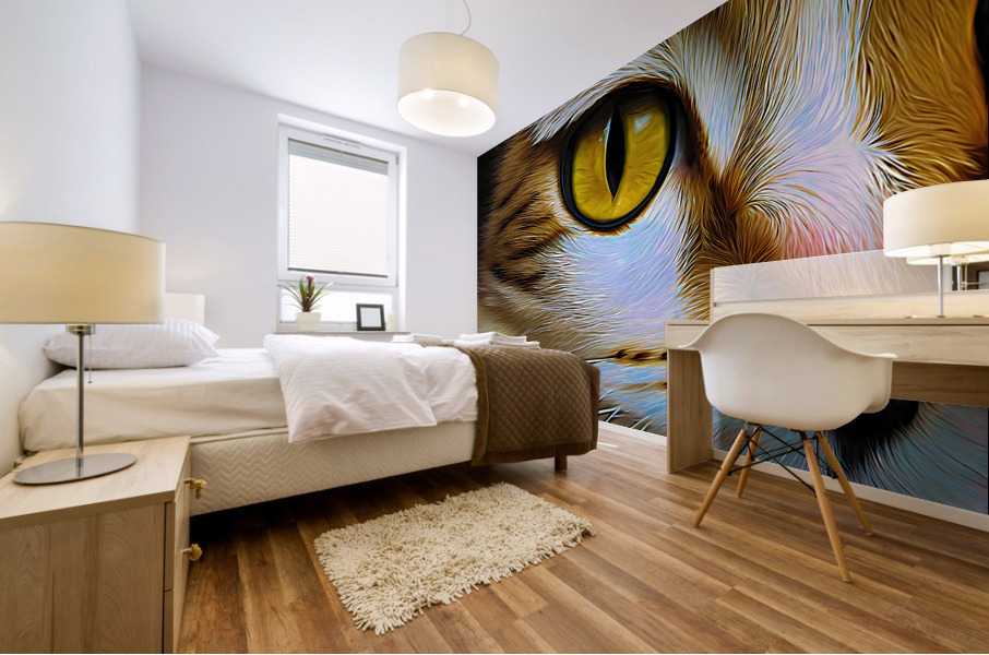 Cats Eye Expressionism Mural print