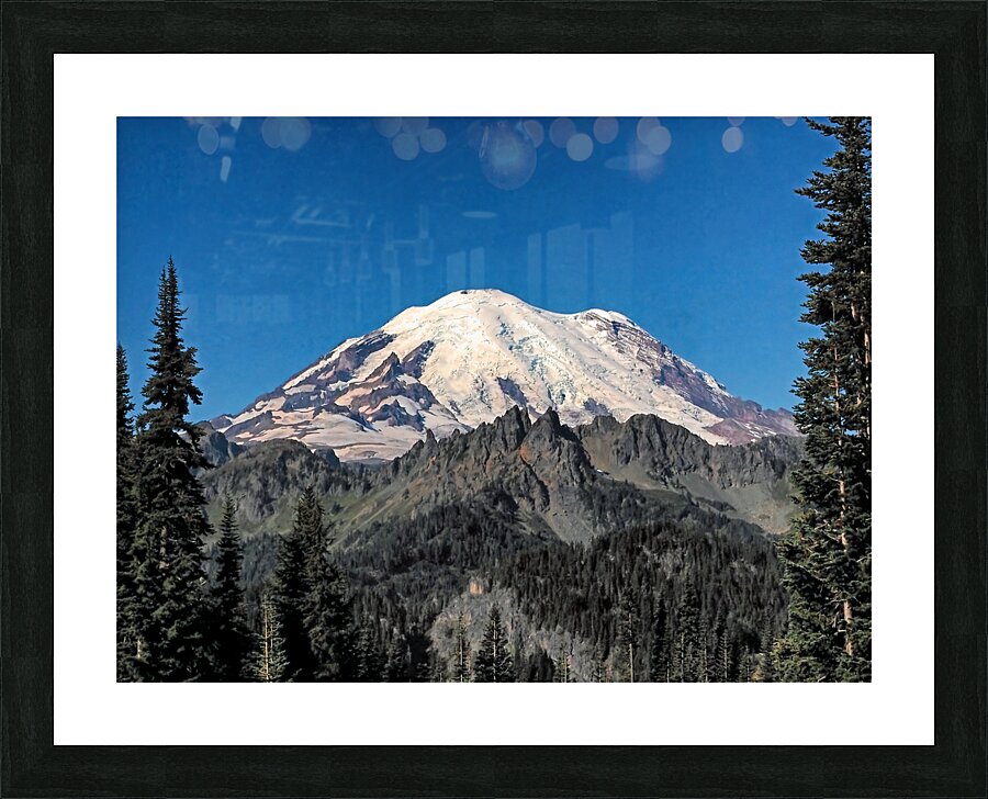 Iconic Mount Rainier Picture Frame print