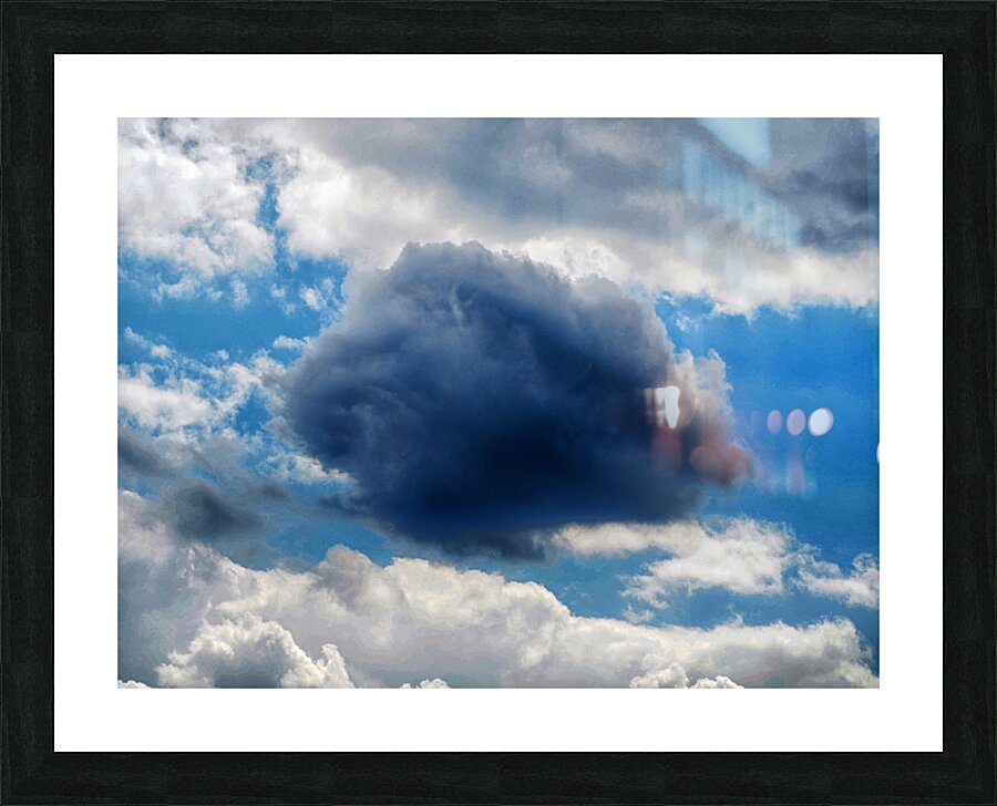 One Dark Cloud Picture Frame print