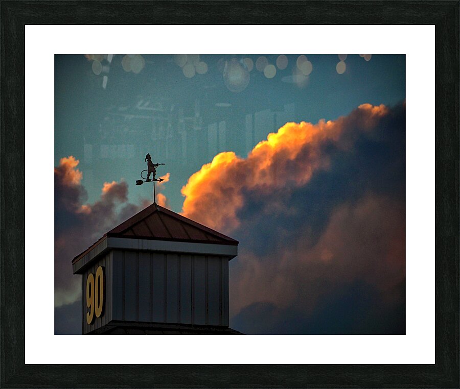 Roxanna 90 Windvane Clouds Picture Frame print