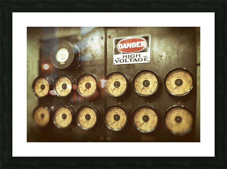 Danger High Voltage Picture Frame print