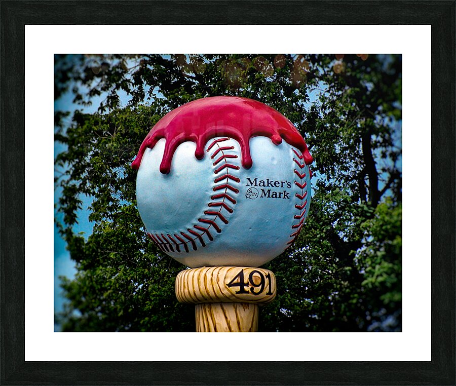 Makers Mark Baseball Bourbon Picture Frame print
