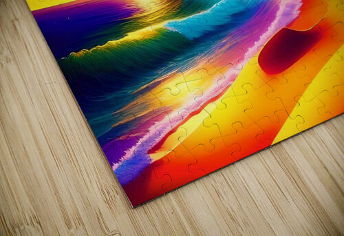 Beach Scene Psychedelic Bill Swartwout Photography puzzle