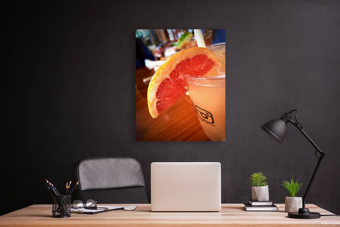 Ruby Red Grapefruit Slice Reproduction