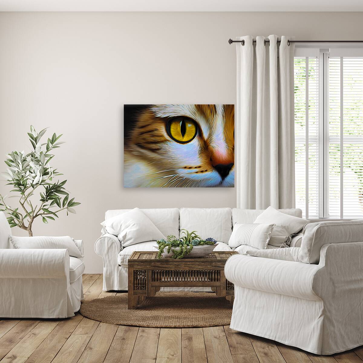 Cats Eye Expressionism Reproduction