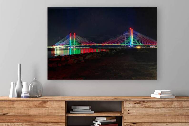 Christmas Bridge Two Towers by Bill Swartwout Photography