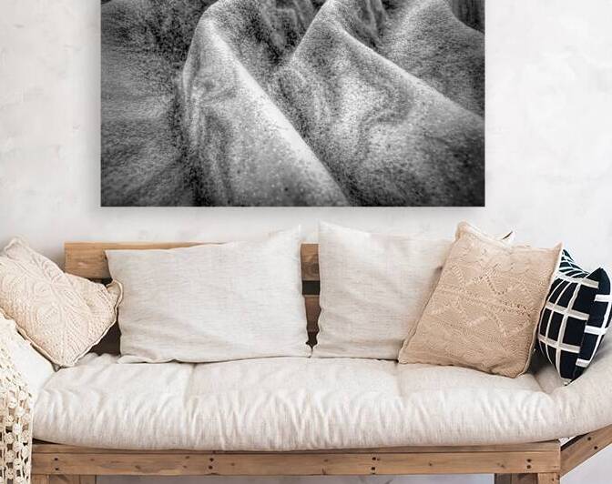 Mattress Pad Mpountain Ridges Simulaton Black and White by Bill Swartwout Photography