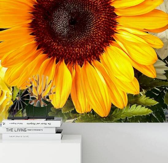 Solitary Sunflower in a Birthday Bouquet by Bill Swartwout Photography